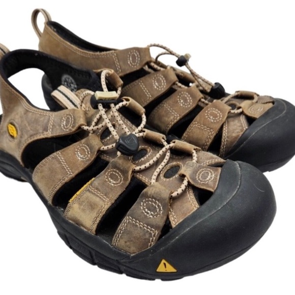 Keen Newport H2 Hiking Sandals Mens Size 11.5 Brown Closed Toe Water Trail Shoes